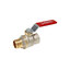 Kulový kohout R914L MF 1, přímý, páka, voda, Giacomini R914LX025