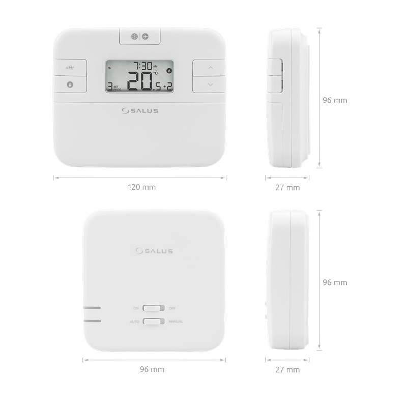 Týdenní bezdrátový termostat RT510RF, Salus