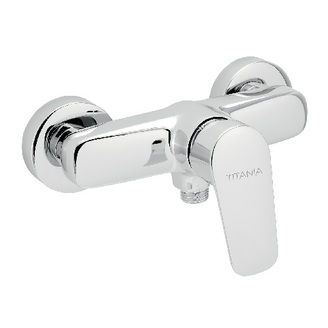 Sprchová baterie TITANIA PURE, 150 mm, chrom, nástěnná, bez příslušenství, Novaservis 90361/1,0