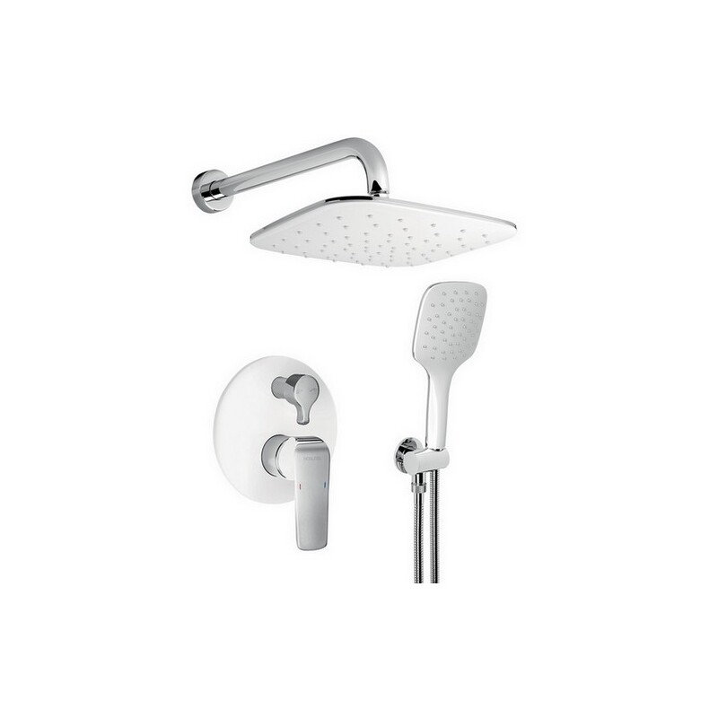 Sprchová sada Tina, s přepínačem, podomítková, bílá/chrom, Novaservis, SADA38050R,1