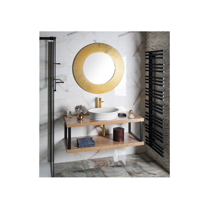 Sunbeam kulaté zrcadlo 900 × 900, zlaté, Sapho SB900