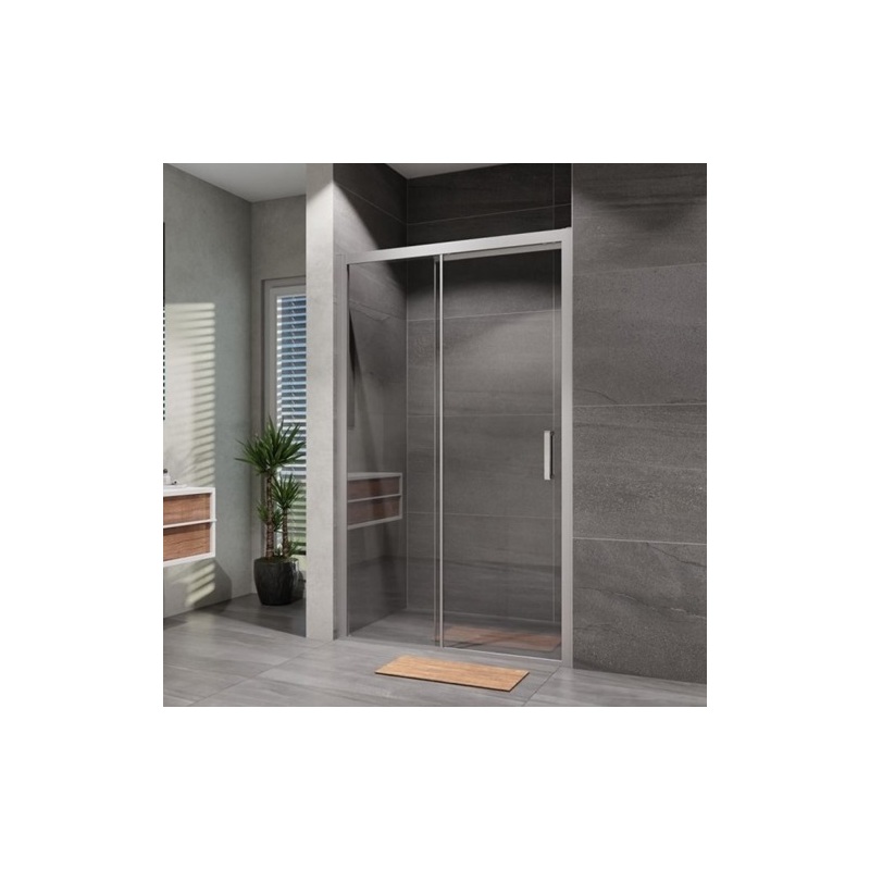 Sprchové dveře Serra 1400 mm, sklo čiré, profil chrom, Lansanit SEU14-2