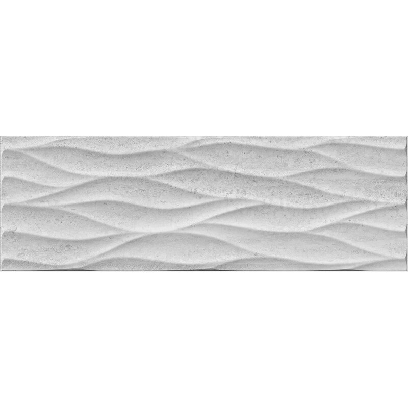 Obklad Vigour Grigio vlna 25x75 cm lesk
