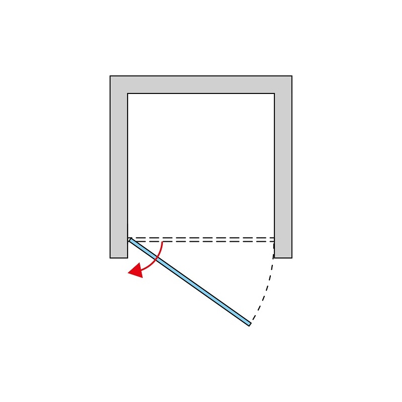 Sprchové dveře SOLINO SOL13 1200 mm, sklo bílé linky, profil aluchrom, SanSwiss SOL1312005088