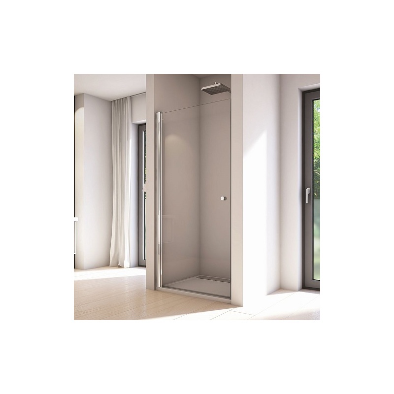 Sprchové dveře SOLINO SOL1 800 mm, sklo čiré, profil aluchrom, SanSwiss SOL108005007