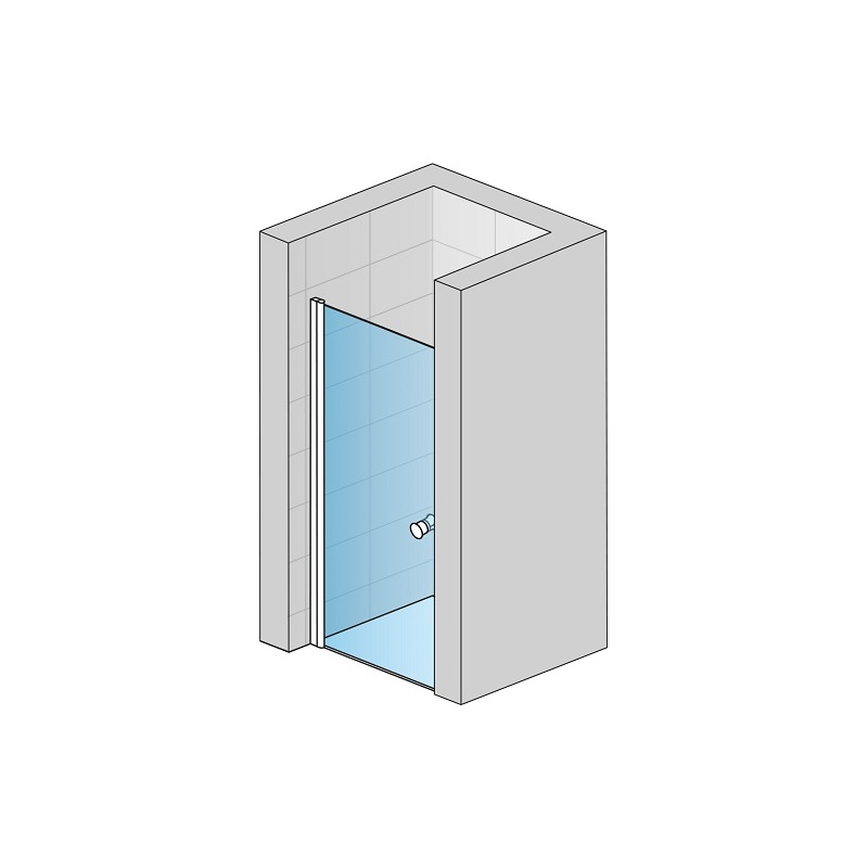 Sprchové dveře SOLINO SOL1 800 mm, sklo čiré, profil aluchrom, SanSwiss SOL108005007