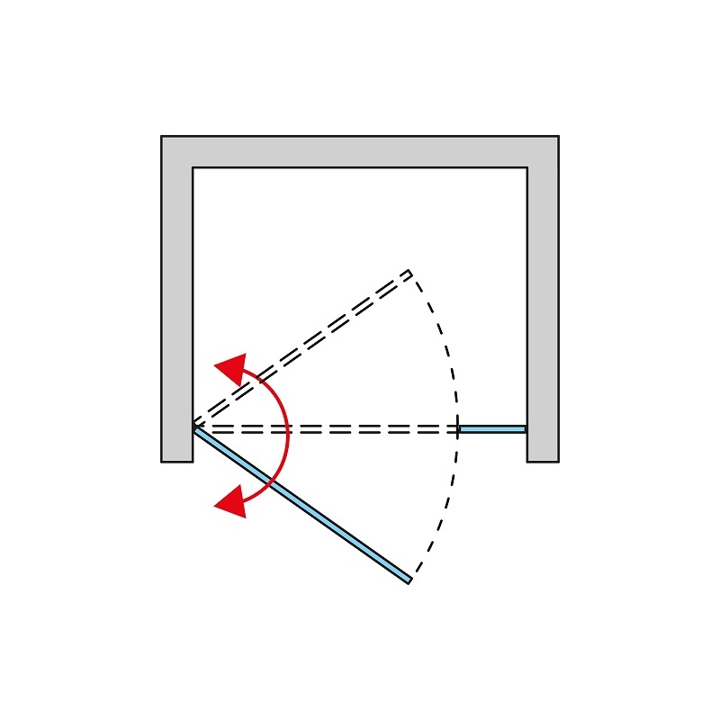 Sprchové dveře SOLINO SOL31 1400 mm, sklo čiré, profil černý, SanSwiss SOL3114000607