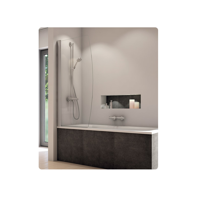 Vanová zástěna SOLINO SOLB1 850, sklo čiré, profil aluchrom, Sanswiss SOLB108505007