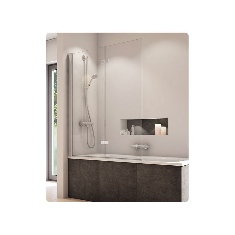 Vanová zástěna SOLINO SOLB2 1200 L, sklo čiré, profil aluchrom, Sanswiss SOLB2G1205007