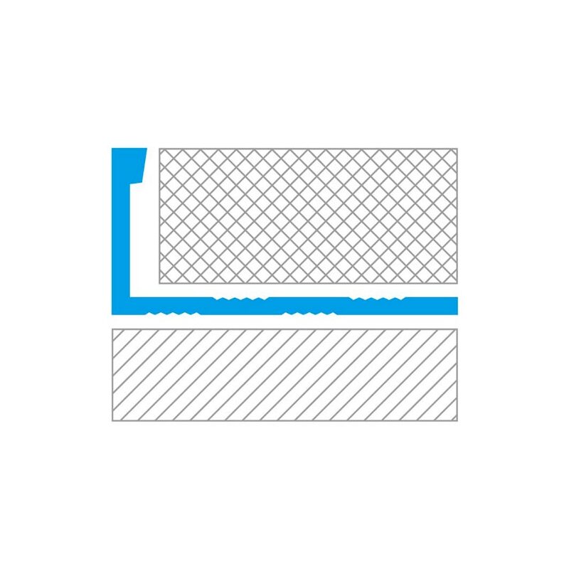 Ukončovací lišta L 12,5 mm, 2,5 m, hliník elox stříbro, Acara 43201A