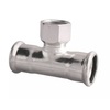 Lisovací T-kus d 15 x 1/2 x 15, vnitřní závit, Ivar IVC42.1512