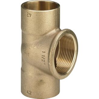 Pájecí T-kus CU 4130G d 15 x 1/2 x 15, vnitřní závit, Viega 102401, model 94130G