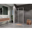 Sprchový kout Tadao 110 x 90 cm, sklo čiré, profil aluchrom, obdélník, Lansanit PD3-11/SPD90