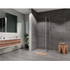 Sprchová stěna Tadao 900 mm, sklo čiré, profil chrom, Lansanit LAN05007