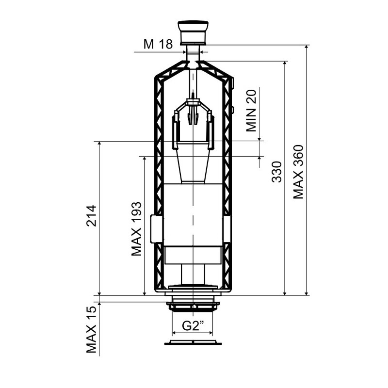Ventil vypouštěcí TE-4549P/I, chrom, Slovarm