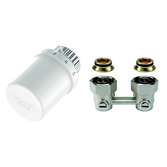 Radiátorový termostatický set, rohový, 1/2, H šroubení, Honeywell TL3096EY15