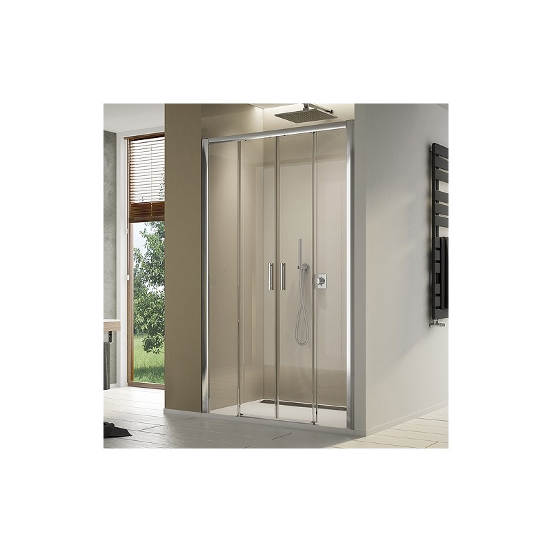 Sprchové dveře TOP-LINE S TLS4 1400 mm, sklo čiré, profil aluchrom, SanSwiss TLS41405007