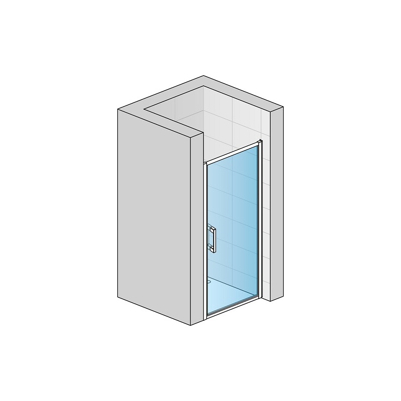 Sprchové dveře TOP-LINE S TLSP 900 mm, sklo čiré, profil aluchrom, SanSwiss TLSP0905007