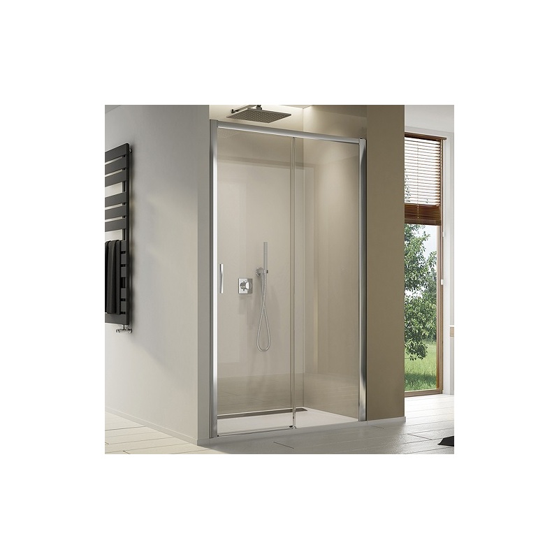Sprchové dveře TOP-LINE S TLS2 P 1400 mm, sklo čiré, profil aluchrom, pravé, SanSwiss TLS2D1405007
