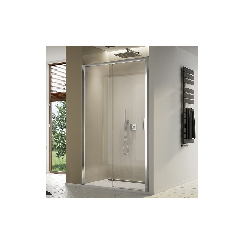 Sprchové dveře TOP-LINE S TLS2 L 1000 mm, sklo čiré, profil aluchrom, levé, SanSwiss TLS2G1005007