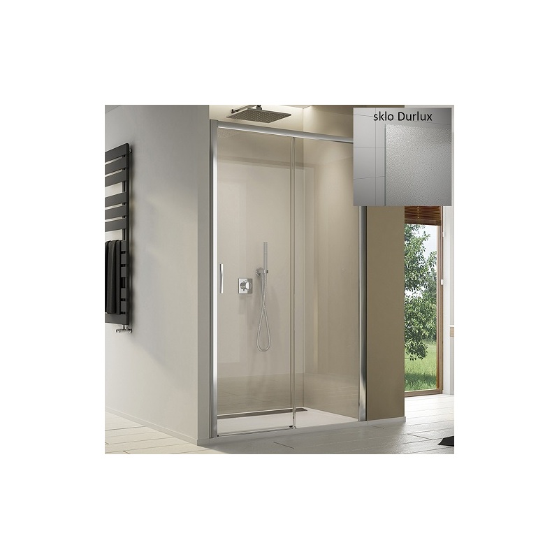 Sprchové dveře TOP-LINE S TLS2 P 1600 mm, sklo Durlux, profil aluchrom, pravé, SanSwiss TLS2D1605022