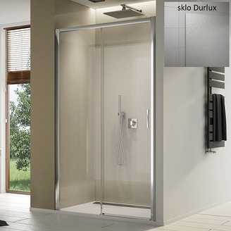 Sprchové dveře TOP-LINE S TLS2 L 1200 mm, sklo Durlux, profil aluchrom, levé, SanSwiss TLS2G1205022