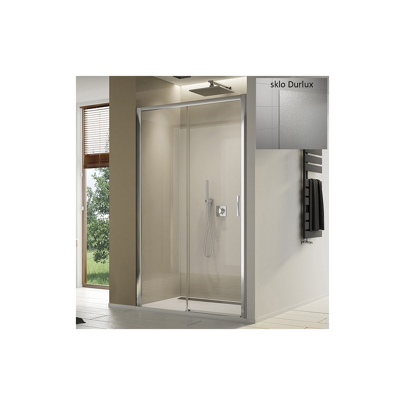 Sprchové dveře TOP-LINE S TLS2 L 1200 mm, sklo Durlux, profil aluchrom, levé, SanSwiss TLS2G1205022