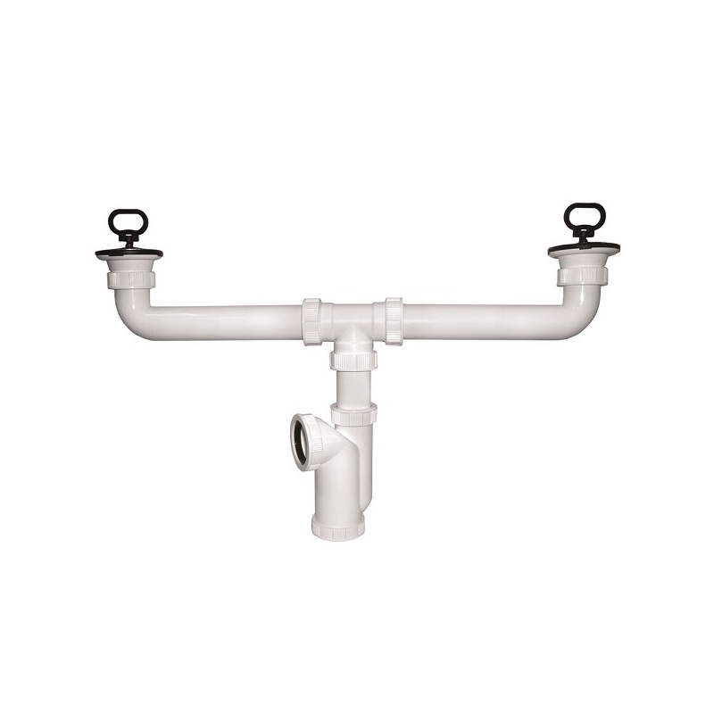 Dřezový sifon s výpustí 70 mm, odpad 40/50 mm, Plast Brno ET00450