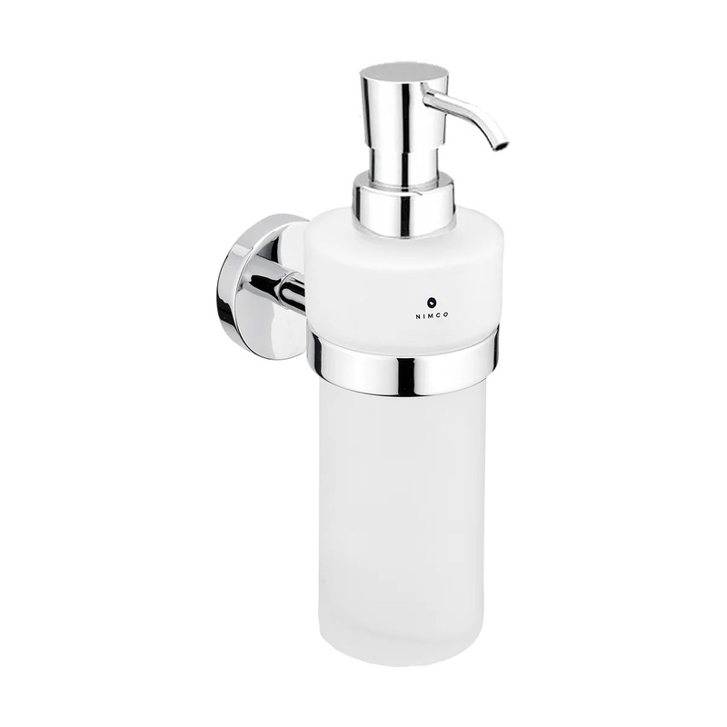 Dávkovač tekutého mýdla skleněný, pumpička plast UNIX, Nimco UN 13031W-26
