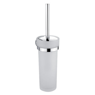Toaletní WC kartáč, skleněný UNIX 100 x 125 x 380 mm, chrom, Nimco UN 13094W-26