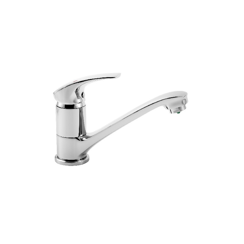 Dřezová baterie Metalia Eco+, chrom, stojánková, Novaservis 57096,0E