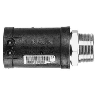 Elektro přechodka d 32 x 1 vnější závit, Frialen USTN, PE/ocel, Aliaxis 612580