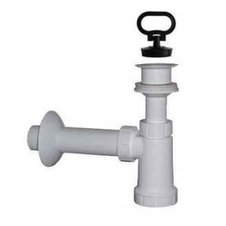 Umyvadlový sifon s výpustí 62 mm, odpad 40 mm, Plast Brno EU0P342