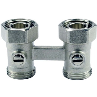 Přímé radiátorové šroubení H-kus 1/2 Verafix V2495DY, Honeywell V2495DY015A