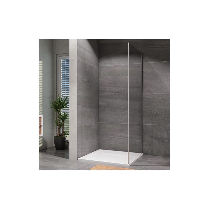 Sprchová stěna Vati 900 mm, sklo čiré, profil chrom, Lansanit LAN05029