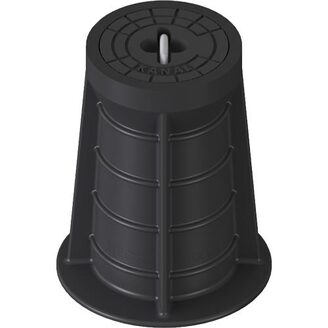 Poklop ventilový PLASTUS, KANAL, víko černé, bitumen, třmen, HECKL