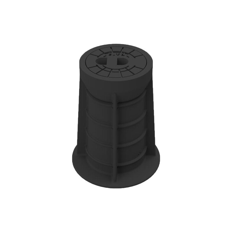 Poklop ventilový PLASTUS, PLYN, víko černé, můstek, HECKL