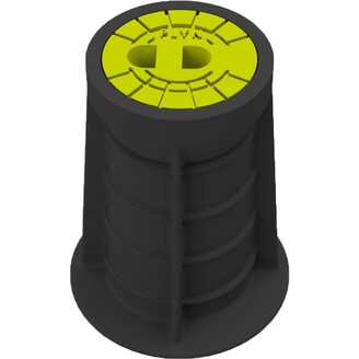 Poklop ventilový PLASTUS, PLYN, víko žluté, můstek, HECKL