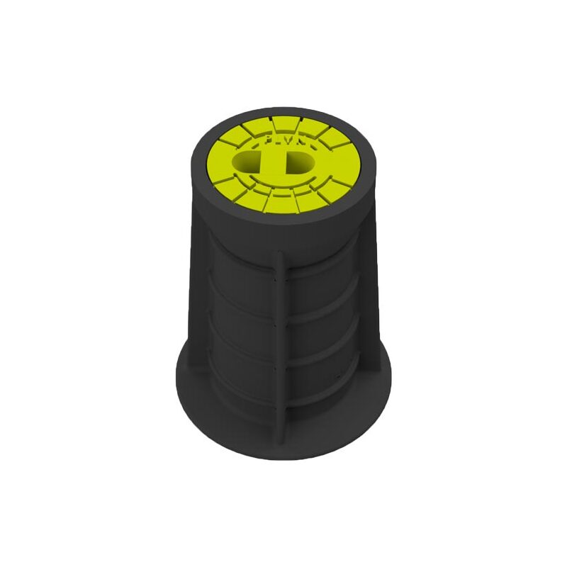 Poklop ventilový PLASTUS, PLYN, víko žluté, můstek, HECKL