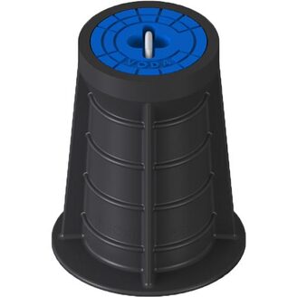 Poklop ventilový PLASTUS, VODA, víko modré, třmen, HECKL