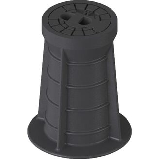 Poklop ventilový PLASTUS, W, víko černé, můstek, HECKL