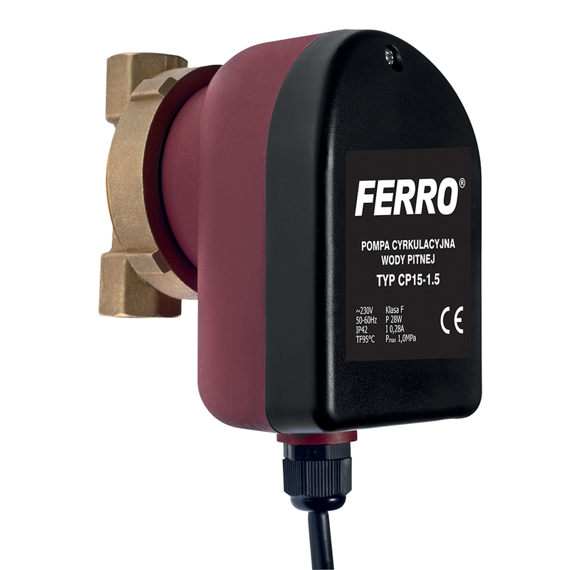 Cirkulační čerpadlo FERRO pro teplou vodu, 1/2, Novaservis 0101W