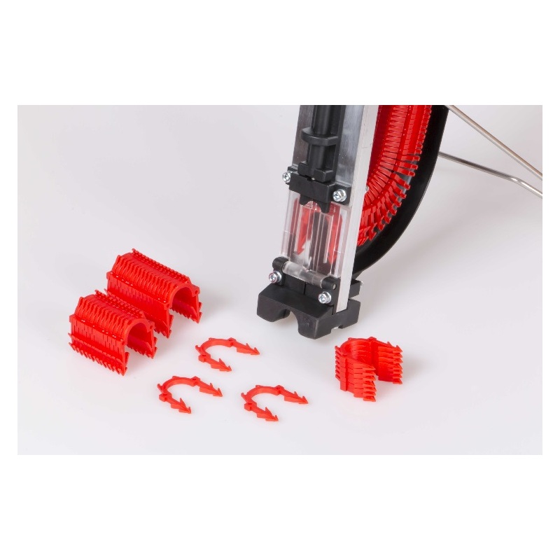 Příchytka fixační W983-1 40 mm, červená, pro tacker W863-1, Giacomini W983Y642CZ