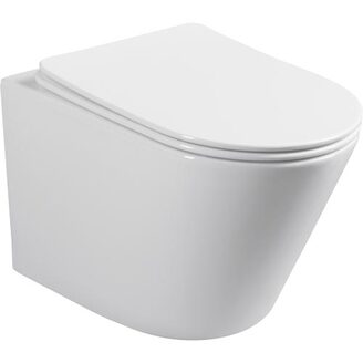 Závěsné WC Aquasyst rimless se sedátkem soft-close, slim