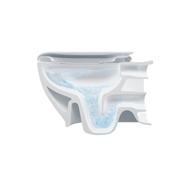 Závěsné WC Aquasyst rimless se sedátkem soft-close, slim