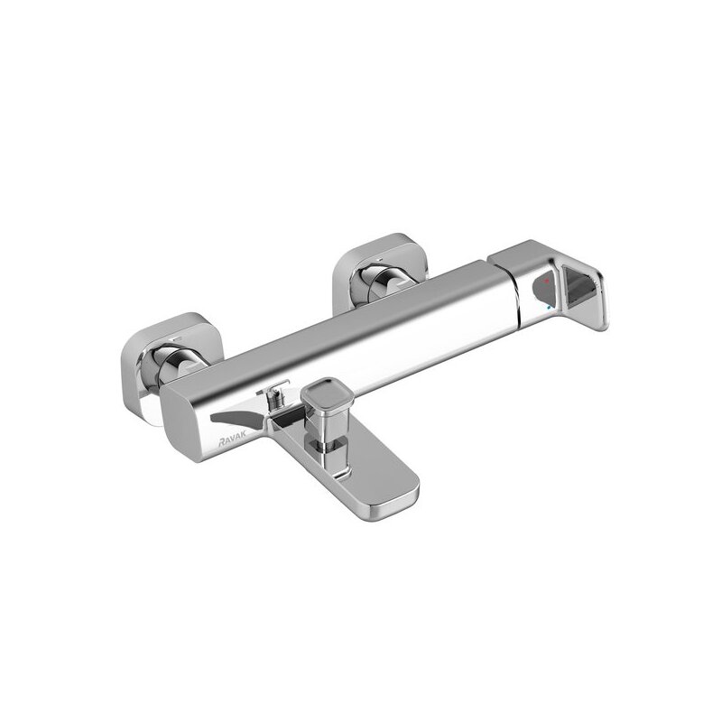 Vanová baterie 10° 150 mm, chrom, nástěnná, bez příslušenství, TD 022.00, Ravak X070065