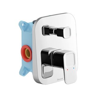 Vanová baterie 10°, chrom, podomítková, bez příslušenství, TD 065.00, Ravak X070070