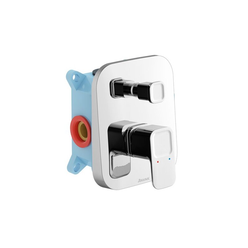 Vanová baterie 10°, chrom, podomítková, bez příslušenství, TD 065.00, Ravak X070070