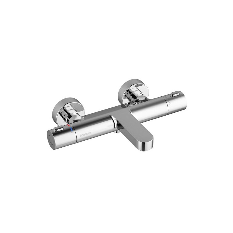 Vanová/sprchová baterie Termo 150 mm, chrom, nástěnná, termostatická, bez příslušenství, TE 023.00, Ravak X070097