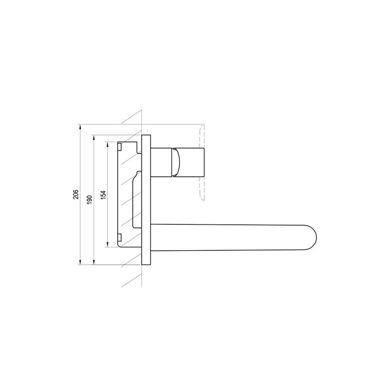 Umyvadlová baterie Puri, chrom, podomítková, PU 019.00, Ravak X070146